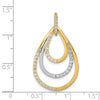 Diamond Triple Teardrop Pendants