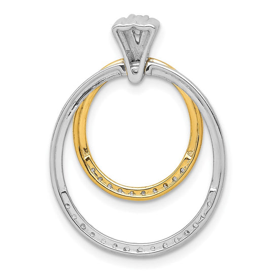 Diamond Fancy Double Circle Pendants