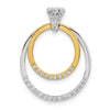 Diamond Fancy Double Circle Pendants