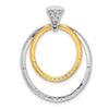 Diamond Fancy Double Circle Pendants