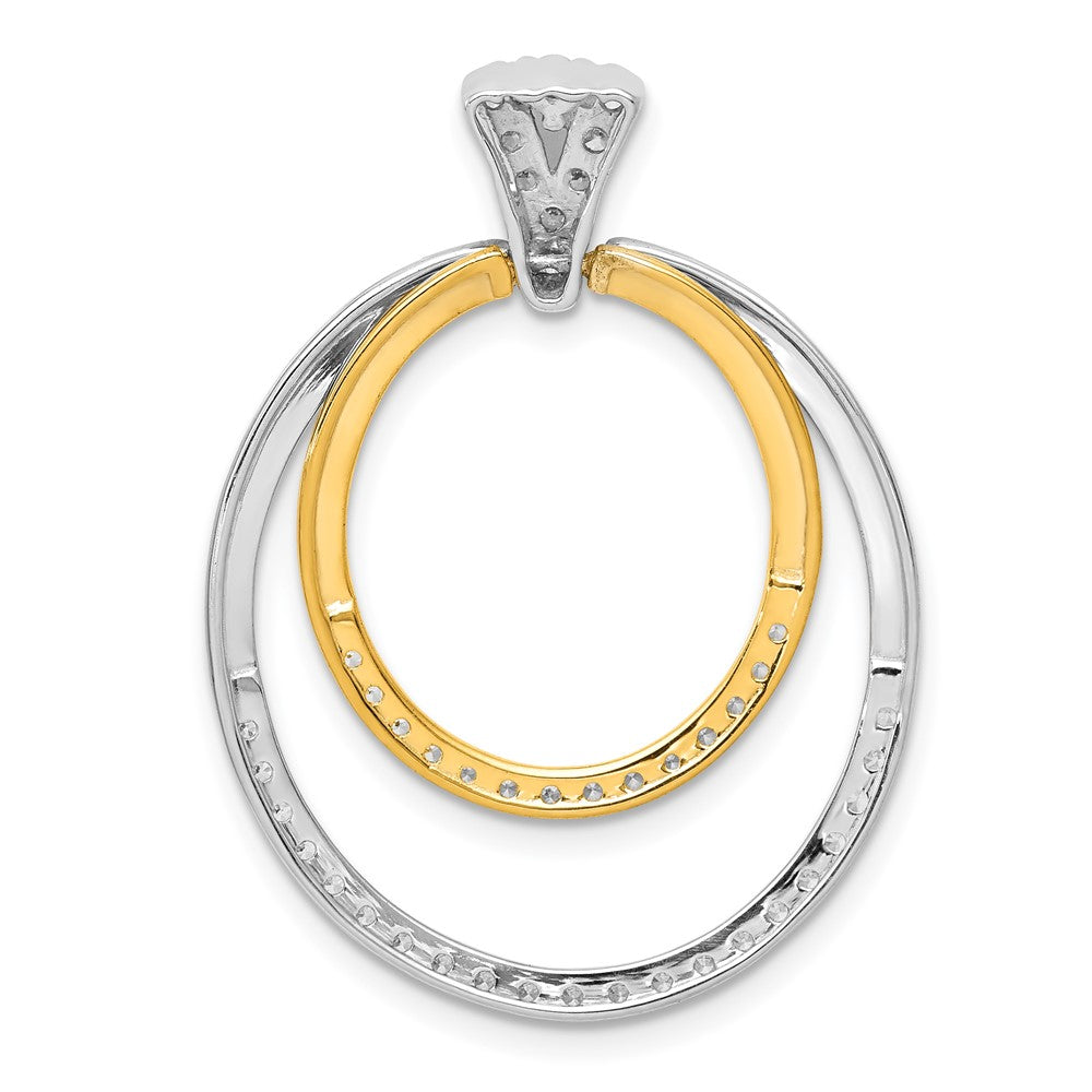 Diamond Fancy Double Circle Pendants