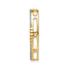 Diamond Oval Chain Slide Pendants