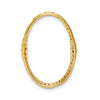 Diamond Oval Chain Slide Pendants