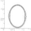 Diamond Oval Chain Slide Pendants