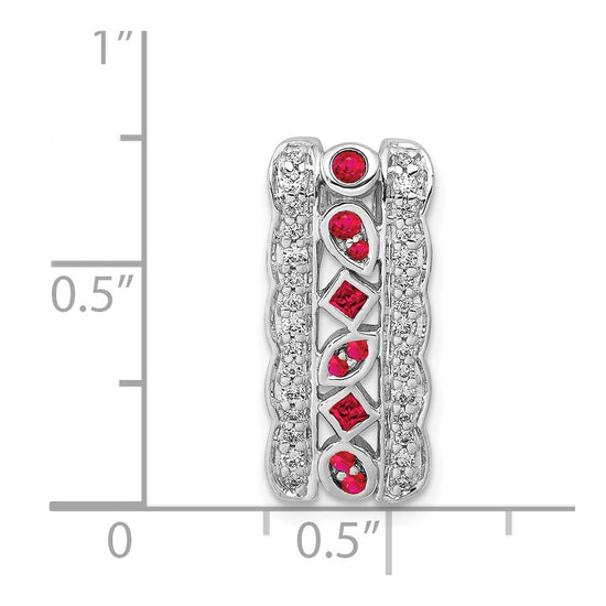 Gemstone & Diamond Fancy Chain Slides