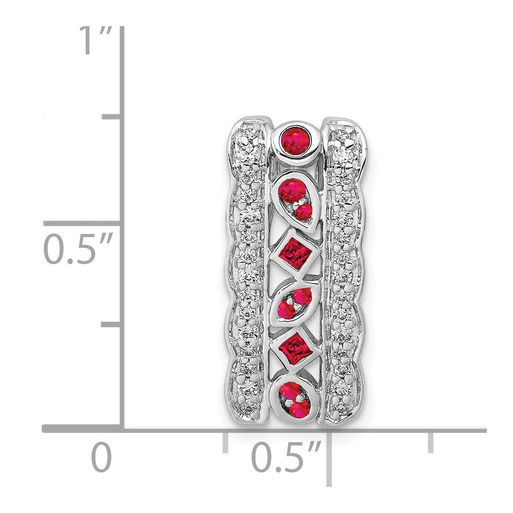 Gemstone & Diamond Fancy Chain Slides