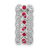 Gemstone & Diamond Fancy Chain Slides