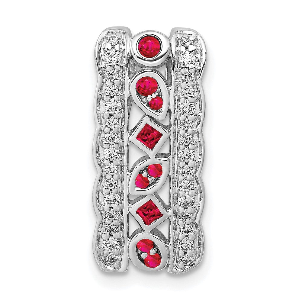 Gemstone & Diamond Fancy Chain Slides