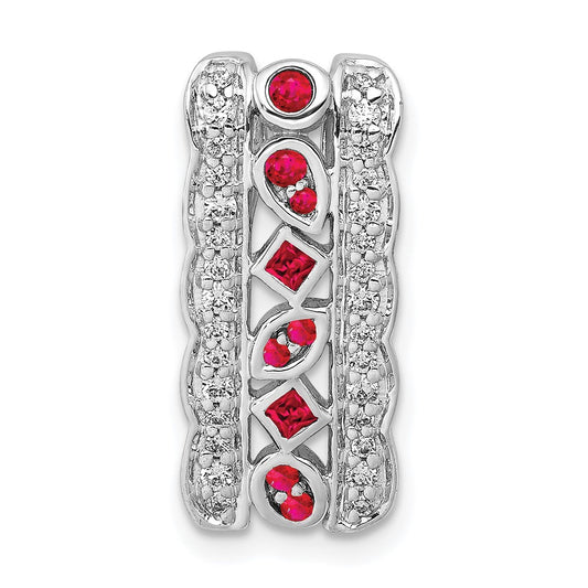 Gemstone & Diamond Fancy Chain Slides
