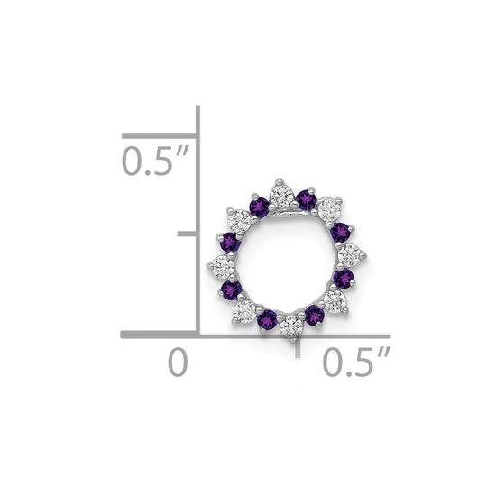 Gemstone & Diamond Fancy Circle Chain Slides