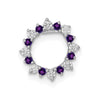 Gemstone & Diamond Fancy Circle Chain Slides
