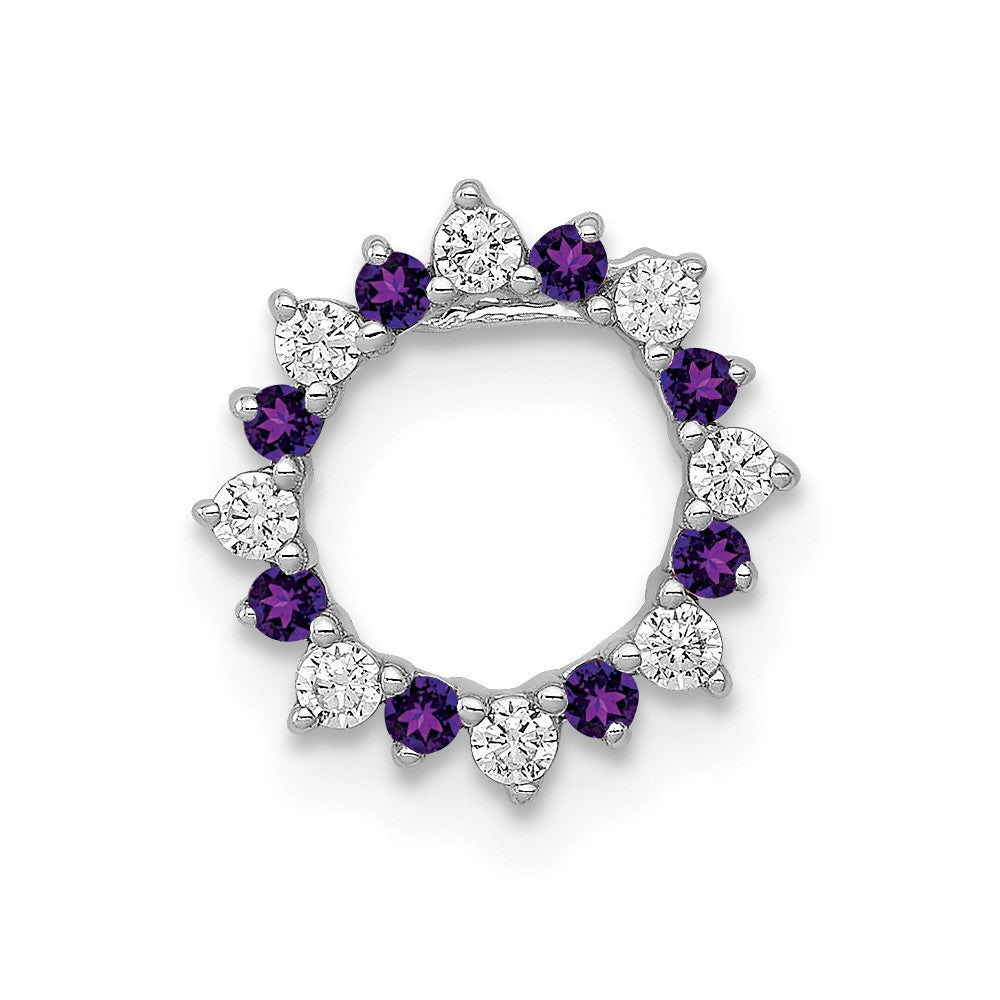 Gemstone & Diamond Fancy Circle Chain Slides