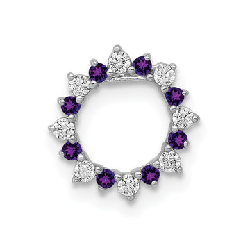 Gemstone & Diamond Fancy Circle Chain Slides