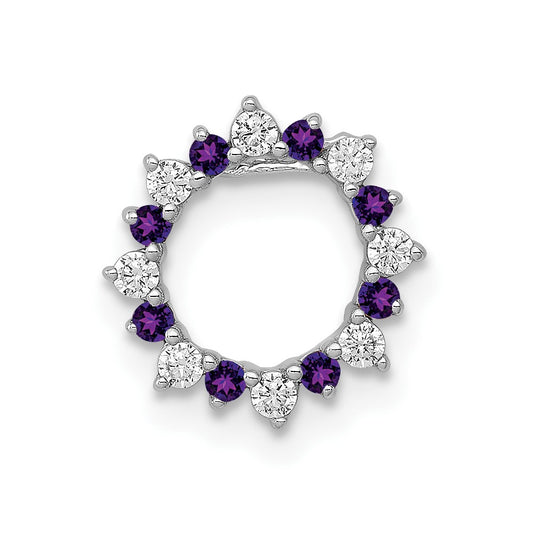 Gemstone & Diamond Fancy Circle Chain Slides
