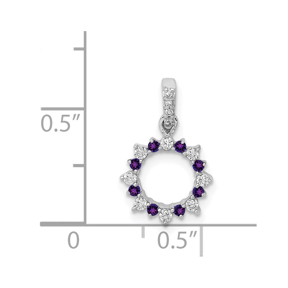 Gemstone and Diamond Fany Circle Pendants