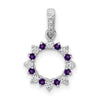 Gemstone and Diamond Fany Circle Pendants