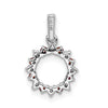Gemstone and Diamond Fany Circle Pendants