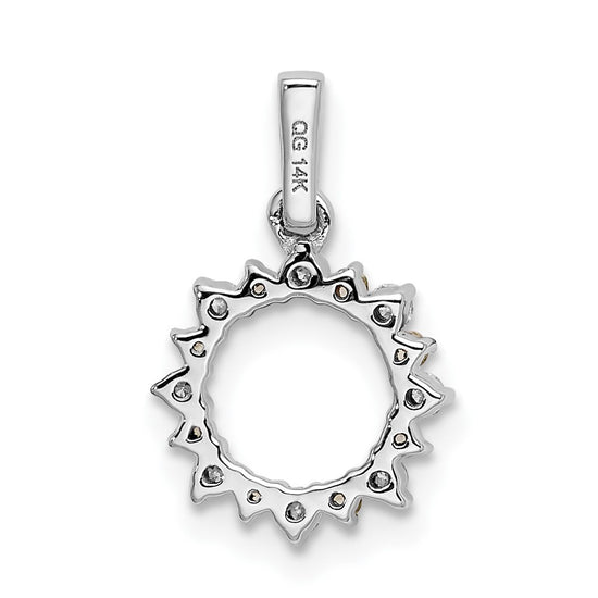 Gemstone and Diamond Fany Circle Pendants