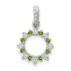 Gemstone and Diamond Fany Circle Pendants