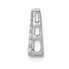 14k White Gold 1/10 carat Diamond Fancy Chain Slide
