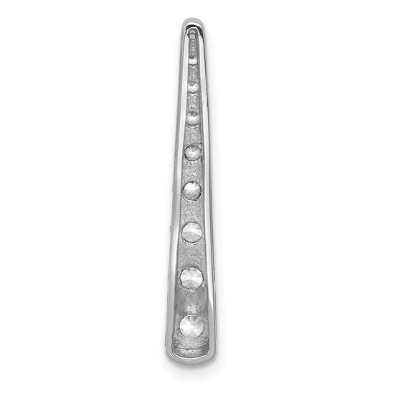 14k White Gold 3/4 carat Diamond Fancy Chain Slide