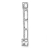 14k White Gold 1/3 carat Diamond Fancy Dangle Chain Slide