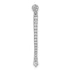 14k White Gold 1/3 carat Diamond Fancy Dangle Chain Slide