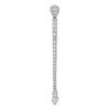 14k White Gold 1 carat Lab Grown Diamond VS/SI+ G+ Fashion Bar Chain Slide Pendant