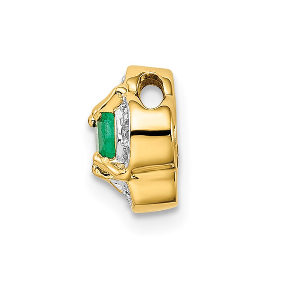 Round Gemstone & Diamond Chain Slides
