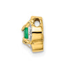 Round Gemstone & Diamond Chain Slides