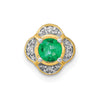 Round Gemstone & Diamond Chain Slides