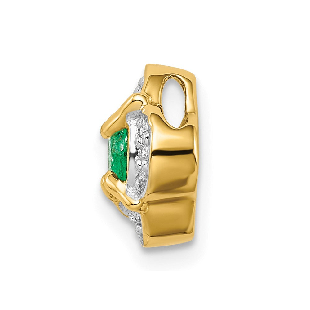 Round Gemstone & Diamond Chain Slides