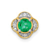 Round Gemstone & Diamond Chain Slides