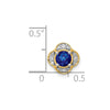 Round Gemstone & Diamond Chain Slides