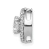 14k White Gold Holds 5.2mm Center 3/8 carat Diamond Semi-mount Halo Chain Slide