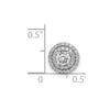 Diamond Halo Semi-Mount Chain Slides