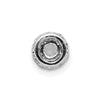 14k White Gold Holds 4.1mm Center 1/20 carat Diamond Semi-mount Halo Chain Slide