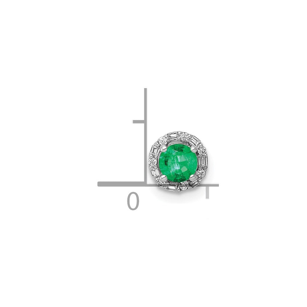 Gemstone & Diamond Circle Halo Chain Slides