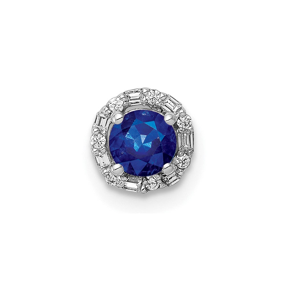 Gemstone & Diamond Circle Halo Chain Slides