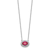 Oval Ruby & Diamond Necklaces