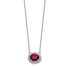 Oval Ruby & Diamond Necklaces