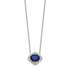 Diamond and Oval Sapphire 18 inch Necklaces
