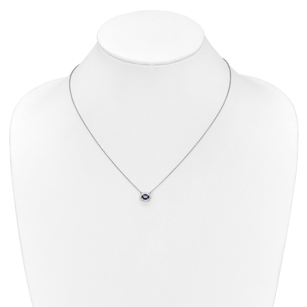 Oval Sapphire & Diamond Necklaces