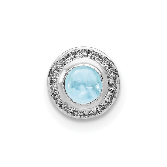 Round Cabochon Gemstone Chain Slides