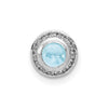 Round Cabochon Gemstone Chain Slides