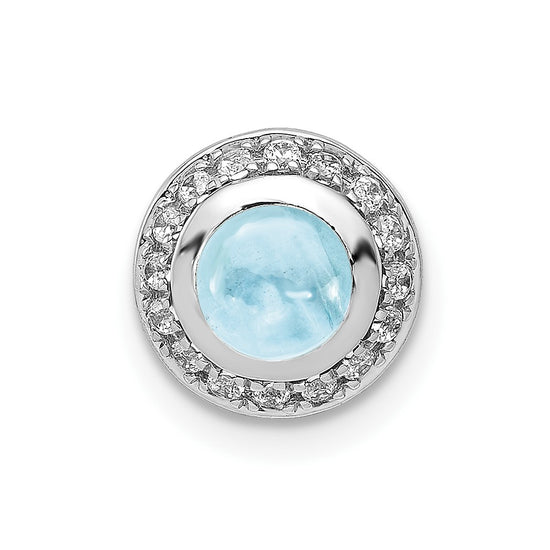 Round Cabochon Gemstone Chain Slides