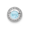 Round Cabochon Gemstone Chain Slides