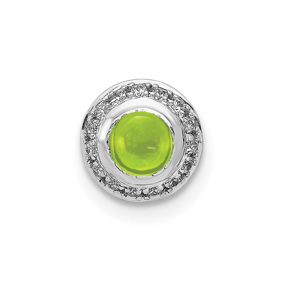 Round Cabochon Gemstone Chain Slides