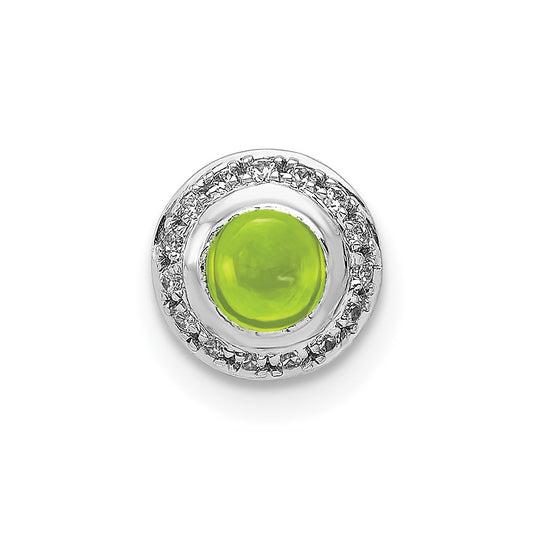 Round Cabochon Gemstone Chain Slides