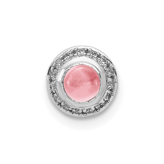 Round Cabochon Gemstone Chain Slides